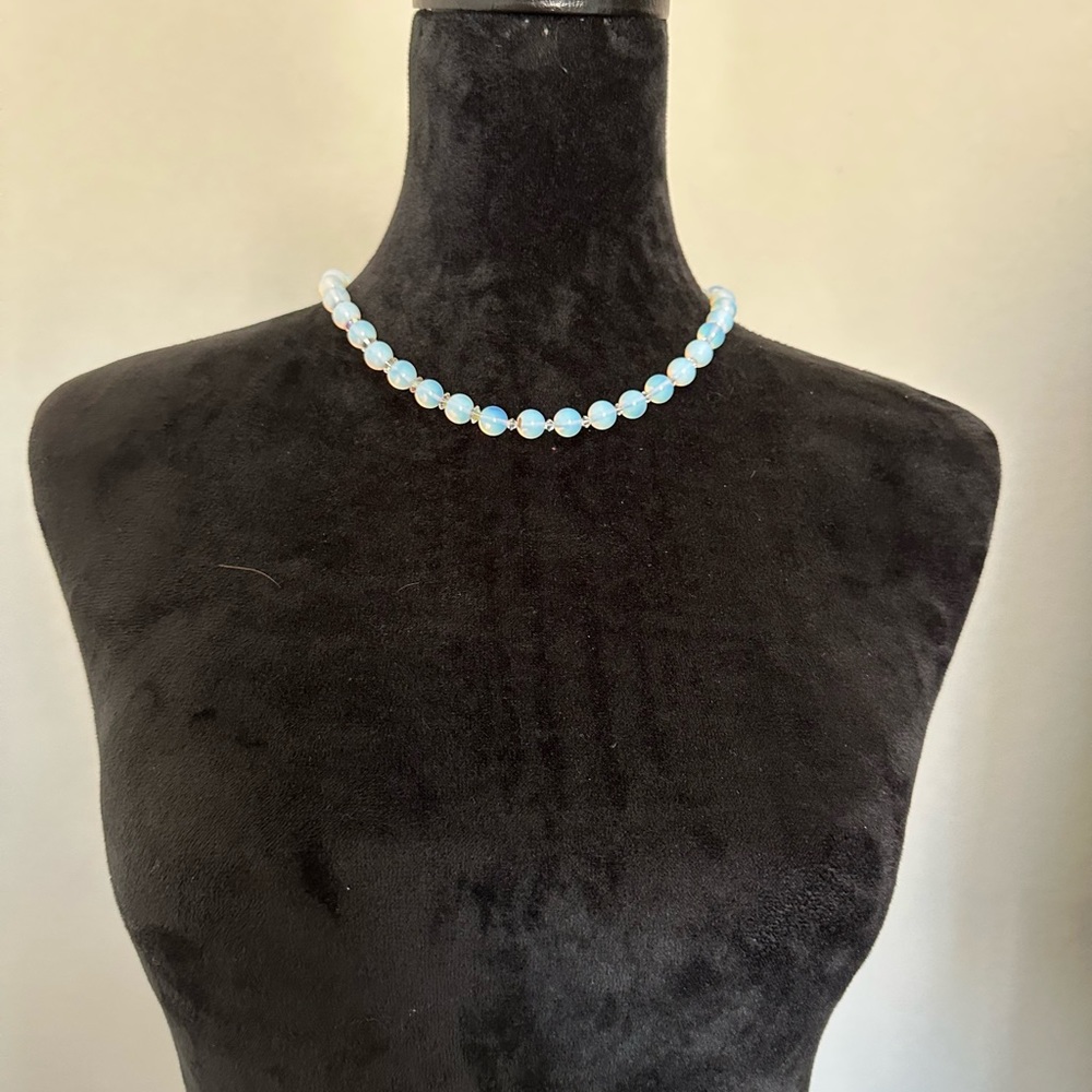 Genuine moon stone necklace